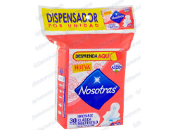 Toallas higiénicas Nosotras Invisi Clasi Mulx 30 un