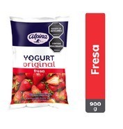 Yogurt Alpina Bolsa Fresa X 900