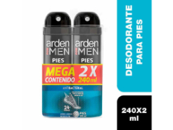Desodorante Arden For Men Pies Antib X 2 240 ml