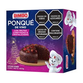 Ponque de Vino Bimbo 400 g