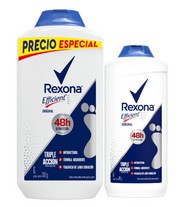Talco Rexona Efficient X 300+85 g