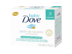 Jabón Dove Baby Humec Sensible 75 g