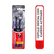 Cepillo Dental Colgate Zigzag Carbon X 3