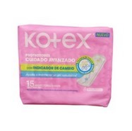 Protector Kotex Indicador Papel higiénico X 15