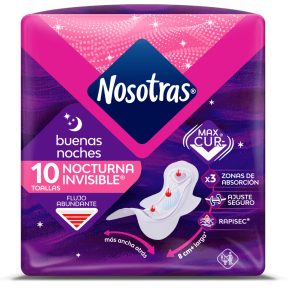 Toallas higiénicas Nosotras Buenas Noches Rapigel 10 und