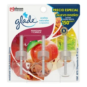 Ambientador Glade Manzana X 3 21 ml