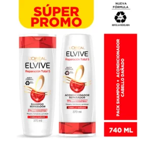 Shampoo+acondelvivereparaciontotal 5 X 370