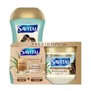 Shampoo Savital Amino X 510 + Trat 425 ml