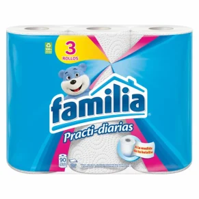 Toallas de cocina Familia Practi Diaria X 3 Roll