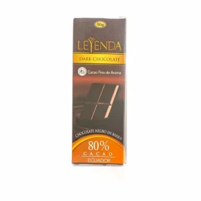 Chocolatina Leyenda 80 Cacao 50 g