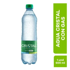 Agua Cristal con Gas 600 ml