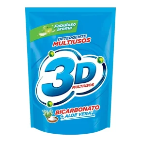 Detergente 3 D Líquido Manzana 240 ml