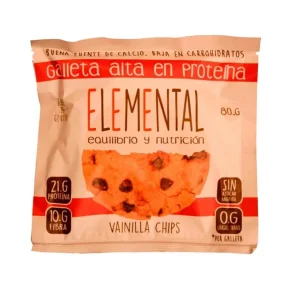 Galleta Elemental Proteina Vainilla X 80