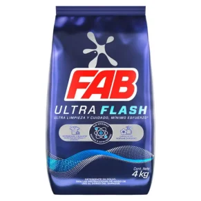 Detergente Fab Ultra Flash 4 kg