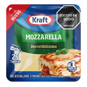 QUESO TIPO MOZZARELLA KRAFT DERRET X 400