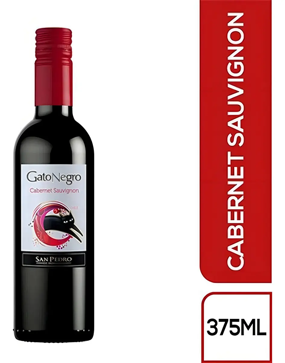 VINO GATO NEGRO CABERNET SUAVIGNON 375 M