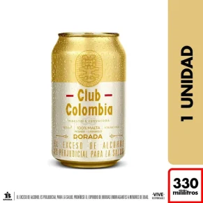 Cerveza Club Colombia Dora Lat X 330