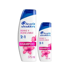 Shampoo Head & Shoulders 2 en 1 375 + 180 ml